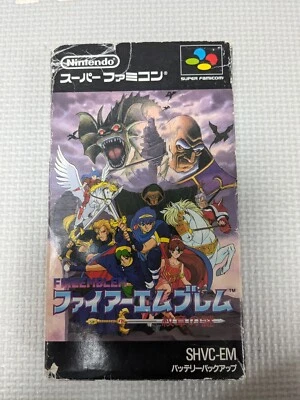 Fire Emblem Monsho no Nazo Super Famicom SFC SNES Nintendo Japan Box Manual CIB - Image 1 of 3