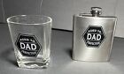 AGED TO PERFECTION DAD FLASK AND WHISKEY GLASS SET