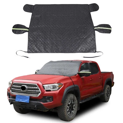 Windshield Snow Cover Ice Frost Guard Protector Custom Fits Toyota Tacoma 16-22 - Imagem 1 de 4