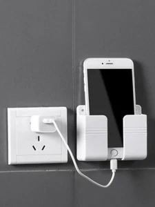 1pc Wall Mount Phone Charging Rack – Remote Control & Storage Holder Box-NEW - Picture 1 of 5