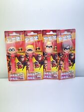 Pez Dispensers - The Incredibles Collector's Set x 4 - Sealed In Cardboard - VGC