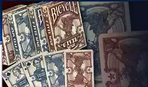 MAZO DE GUERRA CIVIL Bicicleta Jugar Cartas Poker Aire Vintage Histórico Robinson - Imagen 1 de 1