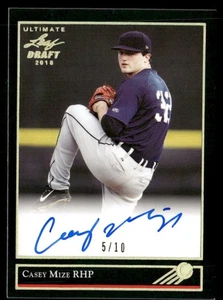 2018 Leaf Ultimate Draft '92 Leaf Gold Prismatic Auto #BG-CM1 Casey Mize 5/10 - Bild 1 von 2