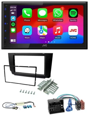 JVC Bluetooth 2DIN MP3 DAB USB Autoradio für Seat Ibiza 2017-2021 schwarz - Bild 1 von 4