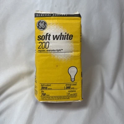 One GE 200W 3405 Lumens Light Bulbs New In Packages - Image 1 of 4