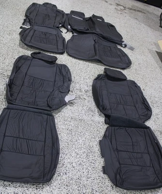 Fundas de asiento de cuero negras para Jeep Grand Cherokee Katzkin 2011-2020 nuevas sin asiento genial Foto 1 de 4