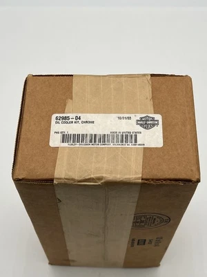 Kit enfriador de aceite Dyna 99-05 Harley Davidson 99-05 vintage OEM cromo 62985-04 NUEVO Foto 1 de 4