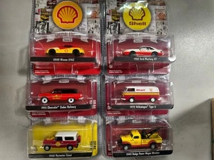 Greenlight 1:64 6 X Olio Guscio Serie Speciale 2 Ford,Chevrolet,VW - Foto 1 di 8