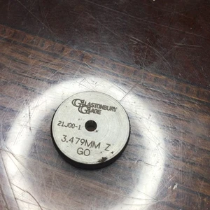 Glastonbury Messgerät Klasse Z 3,479 mm einfache glatte Bohrung RINGLEHRE (RT34) - Bild 1 von 3