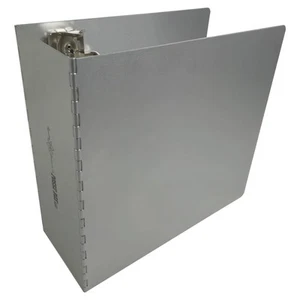 - 3-Ring D-Slant 4" Binder RD-31 · Anodized Aluminum Silver · 11-5/8" x 12-1/... - Picture 1 of 4