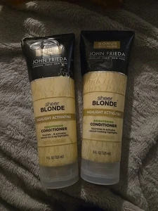 2 John Frieda Sheer Blonde Brightening Conditioner Lighter Blondes 11 Fl. Oz. Ea - Picture 1 of 5