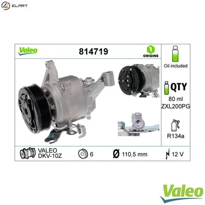 COMPRESSOR AIR CONDITIONING 814719 FOR SUBARU FB25C/FB25D 2.5L 4cyl FORESTER - Image 1 of 4