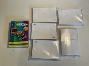 "Nuevo papel fotográfico satinado de inyección de tinta RITZ impresión grande 100 hojas y 5 paquetes HP brillante 4x6""" - Imagen 1 de 10