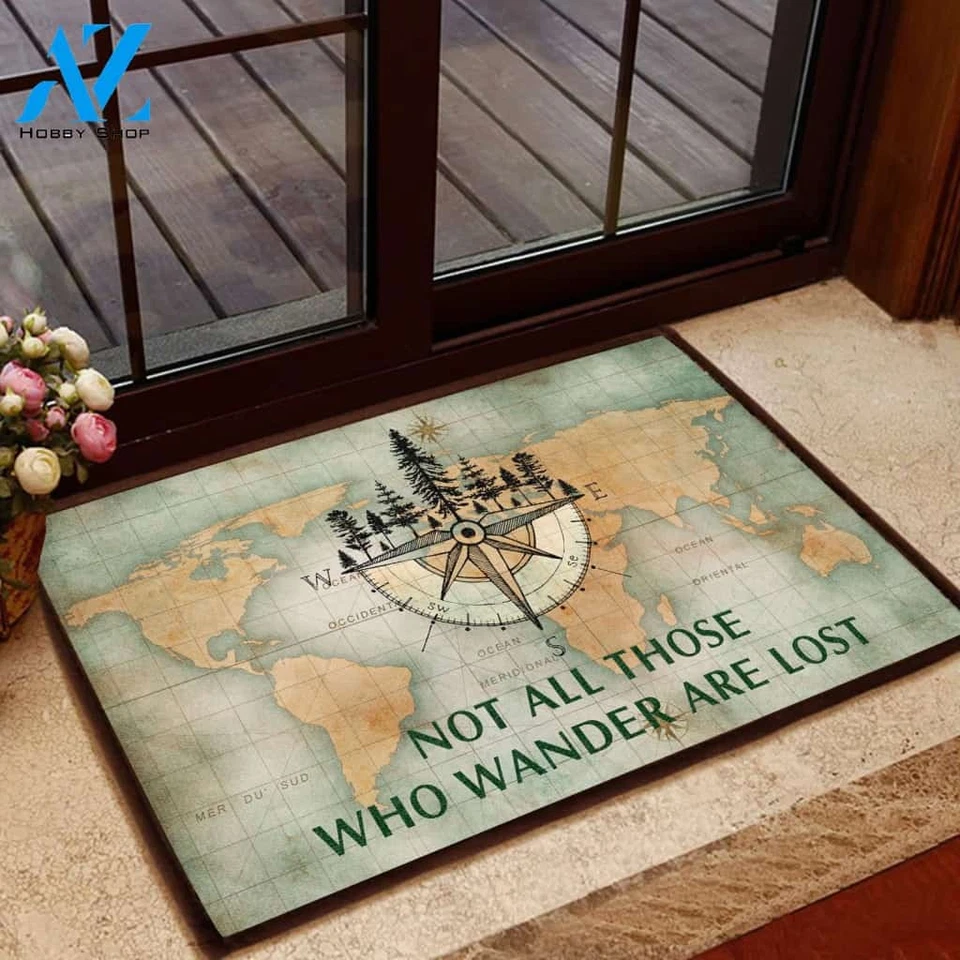 Not All Those Who Wander Are Lost All Over Printing Doormat | Welcome Mat | Hous - image 1 of 1
