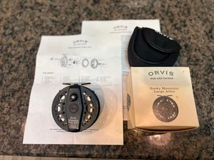 Orvis Rocky Mountain Lrg Arbor 5/6 Fly Reel WF6F Line Made In England, Orvis Bag - Picture 1 of 9