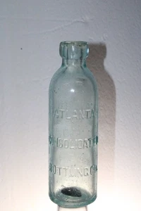 ATLANTA GA CONSOLIDATED BOTTLING CO HUTCHINSON SODA BOTTLE - Picture 1 of 11