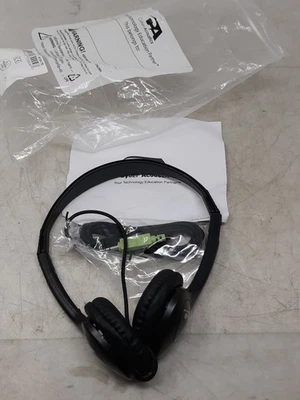 Cyber Acoustics ACM-70B HDPH Black Lightweight PC/Audio Adjustable Headband Soft - Image 1 of 4