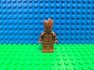 Lego Teen Groot Minifigure Marvel Super Heroes 76102 sh0501 CMF Lotto Raro Ritirato - Foto 1 di 4
