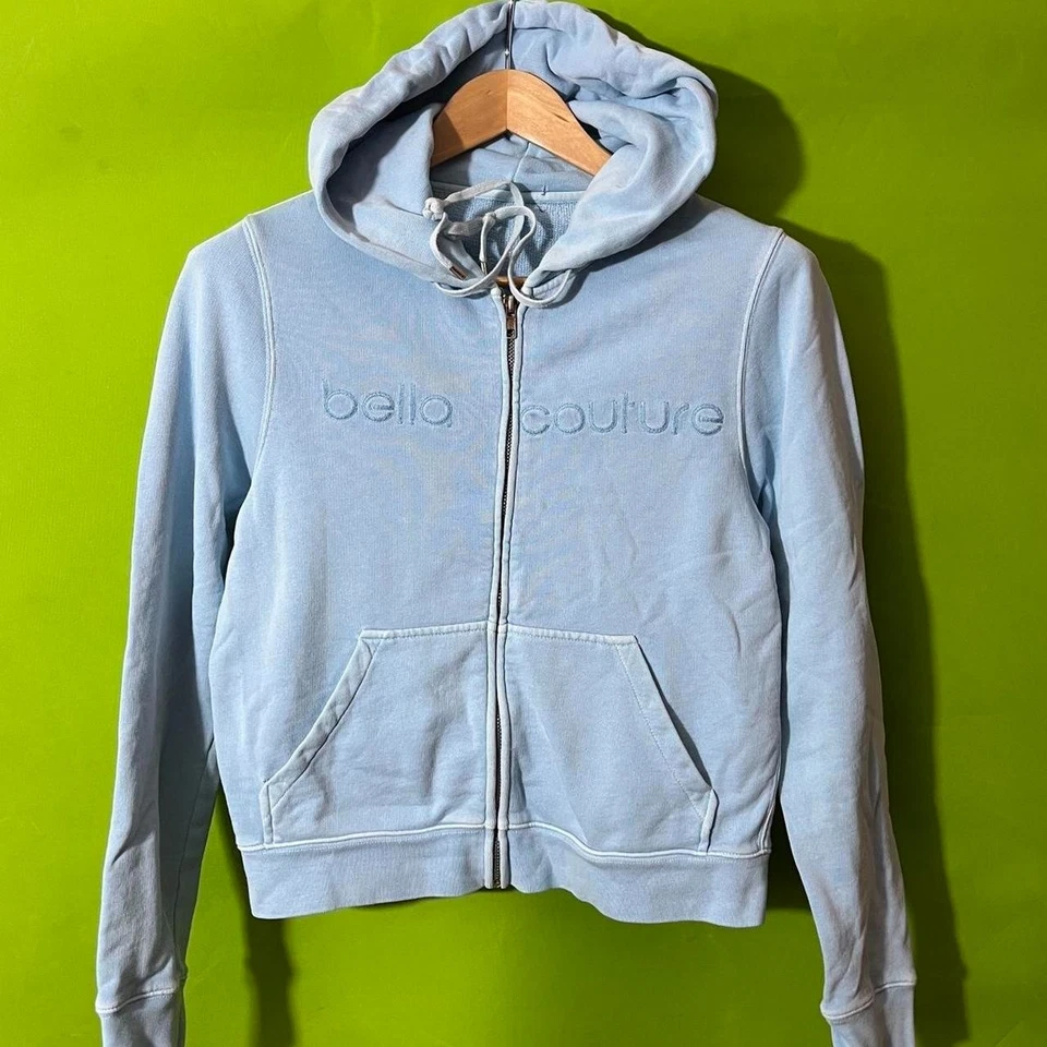 Small Y2K Blue Bella Couture zip up hoodie - Image 1 of 4