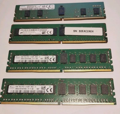 4X 8GB PC4 2133MHz DDR4 Memory RAM DIMM - Image 1 of 2