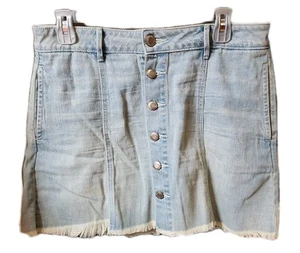 Falda vaquera American Eagle Outfitters mini flecos en la parte inferior para mujer talla 8 - Imagen 1 de 5