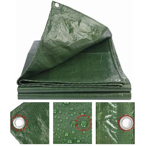 3 x 4 m lona de cubierta lona de suelo lona de barco lona de protección lona de madera ojales verdes - Imagen 1 de 8