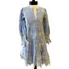 Sail To Stable Long Sleeve Gingham Tunic Dress In Gingham Xxs Nwt