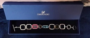 New Swarovski Te Ilana Multicolor Crystal Link Chain Bracelet 85146 RRP £120 - Picture 1 of 19