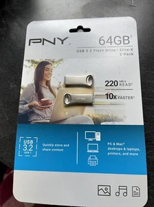 PNY 64GB Elite USB 3.2 Flash Drive - 220 MB/s - Picture 1 of 2