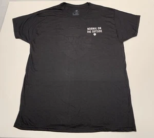 Damen T-Shirt Sam Adams Normal On The Outside für Katzenliebhaber Schwarz L Neu ohne Etikett - Bild 1 von 5