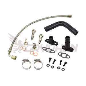 Turbo Oil Feed Return Line Kit for Toyota 1KD-FTV Garrett GBC GBC17 GBC20 GBC22 - Picture 1 of 3