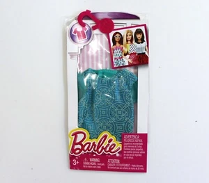 Barbie Fashion Pack Bright Teal Print Top - Bild 1 von 4