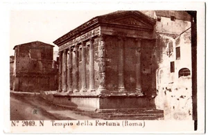 Cdv Italie Italia.Roma.Rome.Tempio della Fortuna.Sommer & Behles.Photo Albuminée - Imagen 1 de 2
