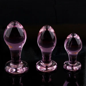 Crystal Glass Anal Plug Butt Plugs Penis Anus Dildo Adult Masturbation Sex Toys - Picture 1 of 9