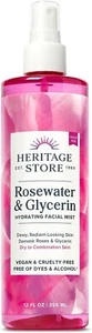Heritage Rosewater Facial Radiant refreshing Skin Glycerin Hydrating (12 Oz) - Picture 1 of 3