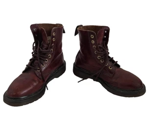 Dr Doc Martens 1460 pascal Men's Brown Leather Boots shoes combat moto US 4M 5W - Picture 1 of 14