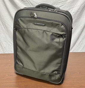 Briggs & Riley Transcend Olive Green 20" Expandable 2-Wheel Carry On - TU220XW-8 - Picture 1 of 16