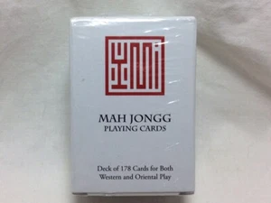 New MAH JONGG 178 Playing Cards Both Western & Oriental Play Factory Sealed - Picture 1 of 4