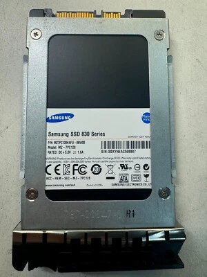 SAMSUNG 830 SERIES MZ-7PC128 MZ7PC128HAFU-0BW00 128GB 6 Gb/s SATA 2.5" SSD - Image 1 of 4