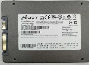 Micron RealSSD P400m 2.5 200GB SATA 6Gb/s MTFDDAK200MAN-2S1AA-EMC 15020ECC9BFC - Picture 1 of 1