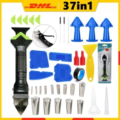 37x Fugenglätter Fugen Set SilikonSpachtel Silikonglätter Fugenabzieher Abzieher - Bild 1 von 4