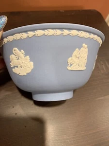 "Cuenco Wedgwood jaspe azul 5,75"" X 3 aprox. 1962 - Imagen 1 de 8