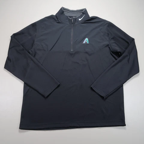 Arizona Diamondbacks Pullover Adult Extra Large Black Nike Tour Performance Mens Cover