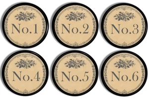 French Quarters Style Numbered Furniture Knobs Vintage Industrial Cabinet Pulls - Picture 1 of 8