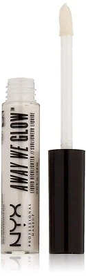 NYX Away We Glow Liquid Highlighter AWG08 MOON GLOW .22 oz SEALED! FREE SHIP! - Image 1 of 2