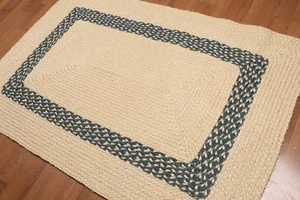4' x 6' Handmade 100% Sea Grass Natural fiber Braided area rug Natural Sisal 4x6 - Picture 1 of 6