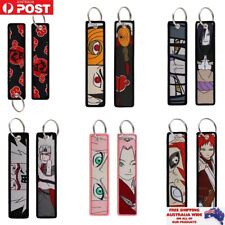 Naruto Anime Tv Show Embroidered Double Sided Keychain Keyring Accessories Gift
