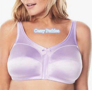 X-D2-2 US "Comfort Choice" Satin Wireless Comfort Full Coverage Bra Lavender - Picture 1 of 5