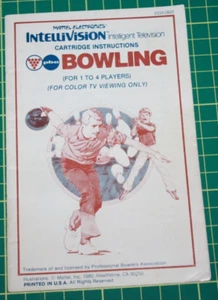 Mattel Intellivision Game Manual: Bowling - Picture 1 of 2