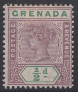Grenada 1895 ½d mauve and green QV, mh tone